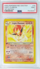 V1917: 2002: Light Flareon: 46/105: 1ST Edition: Neo Destiny: PSA: 9: MINT: 75446457